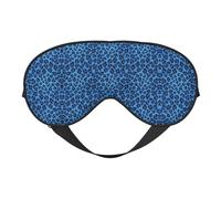 Masque de sommeil double face en peau de léopard doux et confortable bloquant la lumière pour le repos de nuit
