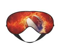 Masque de sommeil double face en soie avec flammes et gouttes d'eau, masque pour les yeux réglable bloquant la lumière pour les yeux pour les voyages, homme et femme, bandeau doux et confortable, 20 x