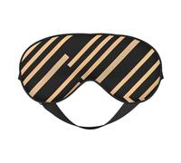 Masque de sommeil double face en soie beige clair, masque pour les yeux bloquant la lumière réglable, pour voyage, homme et femme, bandeau doux et confortable, 20 x 10 cm