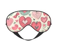 Masque de sommeil double face en soie Happy Mother's Day, masque pour les yeux bloquant la lumière réglable pour voyage, homme et femme, bandeau doux et confortable, 20 x 10 cm