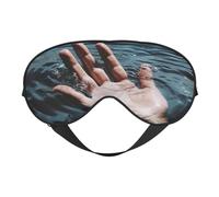 Masque de sommeil double face en soie pour homme et femme, masque de nuit réglable pour les yeux bloquant la lumière pour les yeux pour les voyages, doux et confortable, 20 x 10 cm