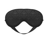 Masque de sommeil double face motif crâne gothique doux et confortable bloquant la lumière pour le repos nocturne