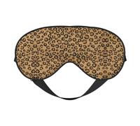 Masque de sommeil double face motif léopard sauvage, occultant, réglable, masque pour les yeux soyeux pour dormir, voyage, doux, respirant, léger et confortable