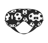 Masque de sommeil double face noir doux et confortable bloquant la lumière pour le repos de nuit