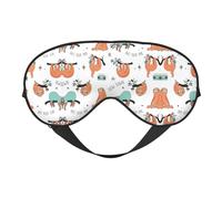 Masque de sommeil double face paresseux marron doux et confortable bloquant la lumière pour le repos de nuit