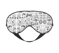 Masque de sommeil double face pour garçons - Doux et confortable - Bloque la lumière - Pour le repos de nuit