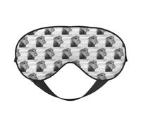 Masque de sommeil doux à double usage avec imprimé lion sauvage, bloque efficacement la lumière, masque pour les yeux pour dormir