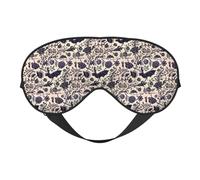 Masque de sommeil doux à double usage avec motif chauve-souris pour dormir