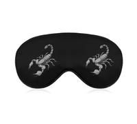 Masque de sommeil doux avec motif scorpion, bandeau amusant pour les yeux, idéal pour les voyages et le sommeil.