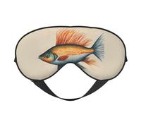 Masque de sommeil doux avec sangle réglable pour dormir, voyager et se détendre