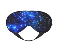 Masque de sommeil doux double face pour le yoga, le camping, motif galaxie et étoiles