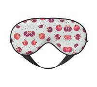 Masque de sommeil doux double face pour le yoga, le camping, motif grenade