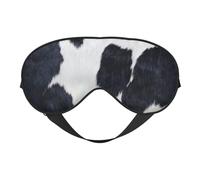 Masque de sommeil doux en cuir de vache avec sangle réglable bloquant la lumière Masque de nuit réversible confortable
