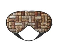 Masque de sommeil doux en soie avec sangle réglable et confortable pour le voyage ou le bureau