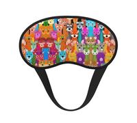 Masque de sommeil doux et confortable avec imprimé de chiens schnauzer à l'huile - Bloque la lumière - Doux et confortable - Pour homme et femme - Pour dormir, voyage, travail de nuit