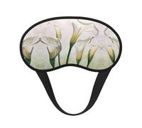 Masque de sommeil doux et confortable avec imprimé de fleurs de beauté, blocage de la lumière, pour homme et femme, pour dormir, voyage, travail de nuit