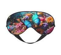 Masque de sommeil doux et confortable avec imprimé de jardin coloré et confortable pour dormir