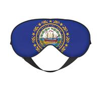 Masque de sommeil doux et confortable avec imprimé drapeau de l'État du New Hampshire pour dormir