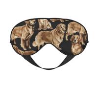Masque de sommeil doux et confortable avec imprimé Golden Retrievers - Pour dormir