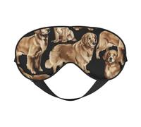 Masque de sommeil doux et confortable avec imprimé Golden Retrievers - Pour dormir