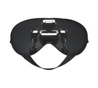 Masque de sommeil doux et confortable avec imprimé robot noir imitation soie