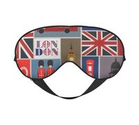 Masque de sommeil doux et confortable avec imprimé symboles de l'Angleterre
