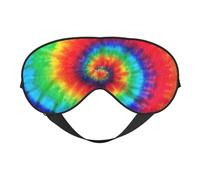 Masque de sommeil doux et confortable avec imprimé tie-dye et imprimé hippie