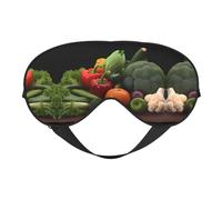 Masque de sommeil doux et confortable avec sangle réglable en tissu respirant pour la maison, les voyages, le camping et plus encore