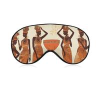 Masque de sommeil doux et confortable avec sangle réglable pour les yeux africains tribaux pour homme femme travail voyage