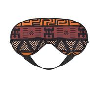 Masque de sommeil doux et confortable en tissu de boue africaine avec imprimé tribal