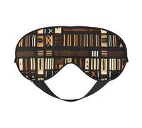 Masque de sommeil doux et confortable en tissu de boue africaine avec imprimé tribal