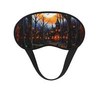 Masque de sommeil doux et confortable pour les yeux de fête d'Halloween pour homme et femme, masque de sommeil occultant pour voyage, yoga, sieste, travail