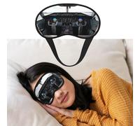 Masque de sommeil doux et occultant confortable avec sangle réglable pour cockpit d'avion 1 ombre à paupières pour femmes hommes repos profond voyage travail maison
