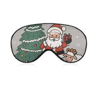 Masque de sommeil doux et occultant en forme de mouton pour les yeux de Noël, zéro pression oculaire, super léger, doux et soyeux avec sangle réglable pour homme et femme
