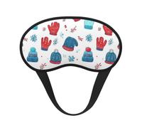 Masque de sommeil doux et occultant pour homme et femme | Cache-yeux en forme de flocon de neige pour dormir, sangle réglable, bandeau de voyage pour la maison et le bureau