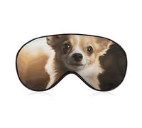 Masque de sommeil doux et occultant pour les yeux de chihuahua - Zéro pression - Super léger et soyeux - Avec sangle réglable - Pour homme et femme