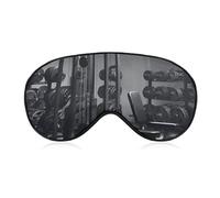 Masque de sommeil doux et occultant pour les yeux, équipement de gym, voyage, zéro pression oculaire, super léger, doux et soyeux avec sangle réglable pour homme et femme