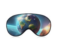 Masque de sommeil doux et occultant pour les yeux - Zéro pression - Super léger et soyeux - Avec sangle réglable - Pour homme et femme