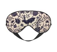 Masque de sommeil doux et réglable avec motif chauve-souris pour les yeux