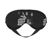 Masque de sommeil doux Happy Easter avec sangle réglable bloquant la lumière réversible et confortable