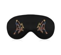 Masque de sommeil doux Neon Line pour joueurs de basketball, occultant efficace la lumière, idéal pour les voyages.