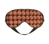 Masque de sommeil doux orange avec sangle réglable en tissu respirant pour la maison, les voyages, le camping et plus encore