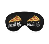 Masque de sommeil doux Pizza is Life, masque de nuit occultant efficace pour dormir et voyager