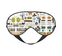 Masque de sommeil doux pour Halloween, scrapbooking, sommeil nocturne, sangle réglable, aide au sommeil