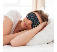 Masque de sommeil doux pour les yeux avec étoiles de l'Est - Pour dormir et voyager - Pour femme et homme
