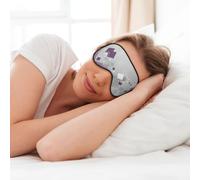 Masque de sommeil doux pour les yeux avec motifs carrés de couleurs différentes pour dormir et faire la sieste, pour les voyages, les femmes et les hommes