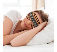 Masque de sommeil doux pour les yeux avec motifs nationaux africains - Pour homme et femme