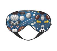 Masque de sommeil doux pour les yeux avec sangle réglable en tissu respirant pour la maison, les voyages, le camping et plus encore