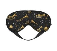Masque de sommeil doux pour les yeux avec sangle réglable en tissu respirant pour la maison, les voyages, le camping et plus encore
