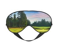 Masque de sommeil doux pour les yeux avec sangle réglable en tissu respirant pour la maison, les voyages, le camping et plus encore